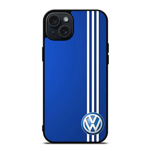 VOLKSWAGEN BLUE STRIPE LOGO iPhone 15 Plus Case Cover