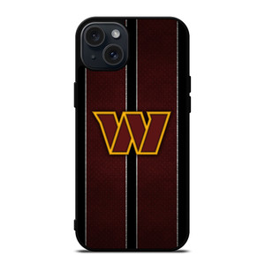WASHINGTON COMMANDERS NFL METAL STRIPE iPhone 15 Plus Case Cover