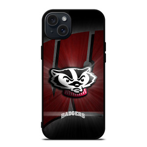 WISCONSIN BADGERS FOOTBALL LOGO iPhone 15 Plus Case Cover