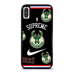 MILWAUKEE BUCKS NBA X SUPREME NIKE iPhone X / XS Case Cover MILWAUKEE BUCKS NBA X SUPREME NIKE iPhone X / XS Case Cover