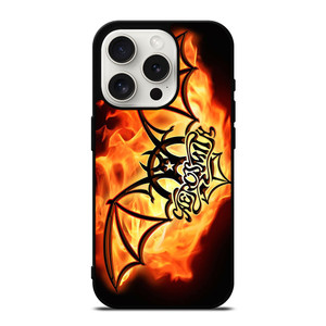 AEROSMITH ROCK BAND FIRE iPhone 15 Pro Case Cover