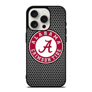 ALABAMA CRIMSON TIDE FOOTBALL METAL iPhone 15 Pro Case Cover