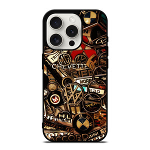 ALL CARS METAL LOGO iPhone 15 Pro Case Cover