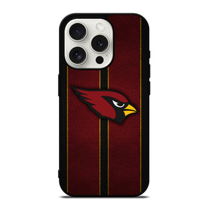 ARIZONA CARDINALS NFL METAL STRIPE iPhone 15 Pro Case Cover