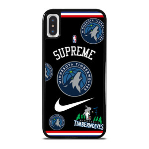 MINNESOTA TIMBERWOLVES NBA X SUPREME NIKE iPhone X / XS Case Cover