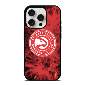 ATLANTA HAWKS BASKETBALL NBA FIRE iPhone 15 Pro Case Cover ATLANTA HAWKS BASKETBALL NBA FIRE iPhone 15 Pro Case Cover