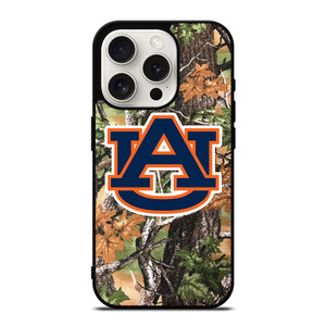 AUBURN TIGERS CAMO LEAF iPhone 15 Pro Case Cover