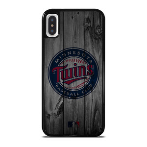 MINNESOTA TWINS BASEBALL MLB WOOD LOGO iPhone X / XS Case Cover