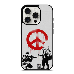 BANKSY ART PEACE iPhone 15 Pro Case Cover BANKSY ART PEACE iPhone 15 Pro Case Cover