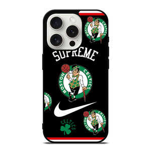 BOSTON CELTICS NBA X SUPREME NIKE iPhone 15 Pro Case Cover