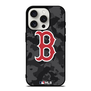 BOSTON RED SOX BASEBALL BLACK CAMO iPhone 15 Pro Case Cover BOSTON RED SOX BASEBALL BLACK CAMO iPhone 15 Pro Case Cover