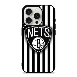 BROOKLYN NETS NBA USA FLAG iPhone 15 Pro Case Cover