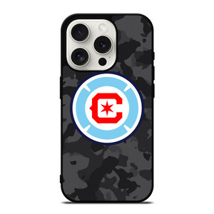 CHICAGO FIRE MLS BLACK CAMO iPhone 15 Pro Case Cover