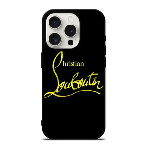 CHRISTIAN LOUBOUTIN GOLD LOGO iPhone 15 Pro Case Cover CHRISTIAN LOUBOUTIN GOLD LOGO iPhone 15 Pro Case Cover