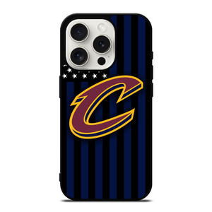 CLEVELAND CAVALIERS NBA USA FLAG iPhone 15 Pro Case Cover