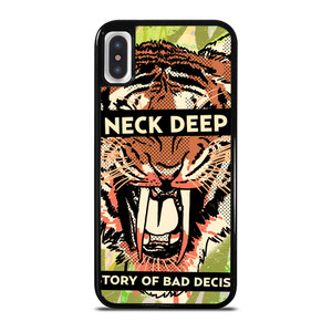 NECK DEEP A HISTORY OF A BAD DECISIONS iPhone X / XS Case Cover NECK DEEP A HISTORY OF A BAD DECISIONS iPhone X / XS Case Cover