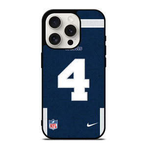 DALLAS COWBOYS DAK PRESCOTT 4 NFL NIKE iPhone 15 Pro Case Cover DALLAS COWBOYS DAK PRESCOTT 4 NFL NIKE iPhone 15 Pro Case Cover