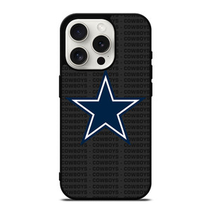 DALLAS COWBOYS FOOTBALL TEXT iPhone 15 Pro Case Cover