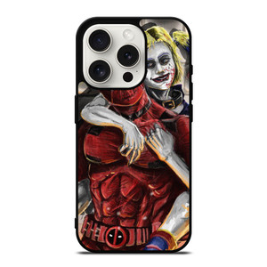 DEADPOOL HARLEY QUINN ART iPhone 15 Pro Case Cover