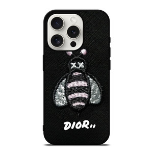 DIOR X KAWS BEE BLACK iPhone 15 Pro Case Cover