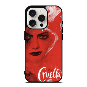 DISNEY CRUELLA DE VIL RED iPhone 15 Pro Case Cover DISNEY CRUELLA DE VIL RED iPhone 15 Pro Case Cover