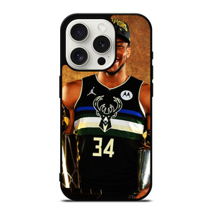 GIANNIS ANTETOKOUNMPO BUCKS 34 iPhone 15 Pro Case Cover