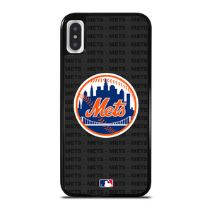 NEW YORK METS BASEBALL BLACK iPhone X / XS Case Cover