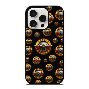 GUNS N ROSES ROCK BAND PATTERN iPhone 15 Pro Case Cover