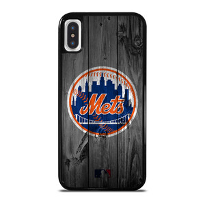 NEW YORK METS BASEBALL MLB WOOD LOGO iPhone X / XS Case Cover NEW YORK METS BASEBALL MLB WOOD LOGO iPhone X / XS Case Cover