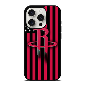 HOUSTON ROCKETS NBA USA FLAG iPhone 15 Pro Case Cover