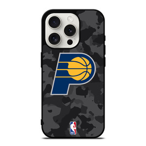 INDIANA PACERS BLACK CAMO iPhone 15 Pro Case Cover
