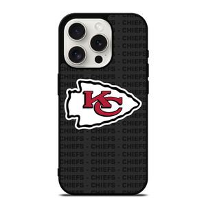 KANSAS CITY CHIEFS FOOTBALL TEXT iPhone 15 Pro Case Cover