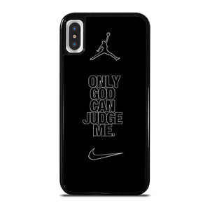 NIKE AIR JORDAN ONLY GOD CAN JUDGE ME iPhone X / XS Case Cover