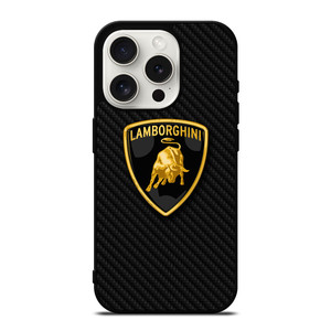 LAMBORGHINI AUTOMOBILI CARBON FIBER iPhone 15 Pro Case Cover LAMBORGHINI AUTOMOBILI CARBON FIBER iPhone 15 Pro Case Cover