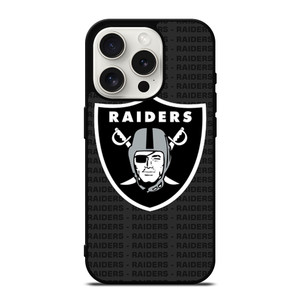LAS VEGAS RAIDERS FOOTBALL TEXT iPhone 15 Pro Case Cover