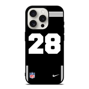 LAS VEGAS RAIDERS JOSH JACOBS 28 NFL NIKE iPhone 15 Pro Case Cover
