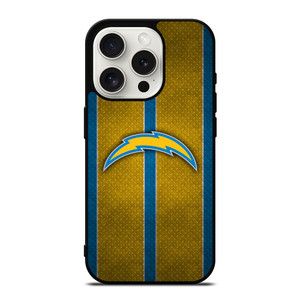 LOS ANGELES CHARGERS NFL METAL STRIPE iPhone 15 Pro Case Cover LOS ANGELES CHARGERS NFL METAL STRIPE iPhone 15 Pro Case Cover