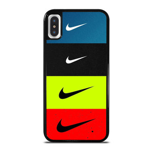 NIKE SWOOSH STRIPE COLORS iPhone X / XS Case Cover