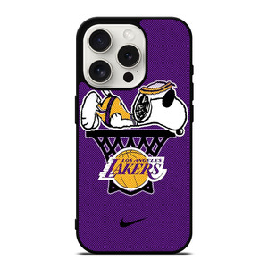 LOS ANGELES LAKERS NIKE SNOOPY iPhone 15 Pro Case Cover LOS ANGELES LAKERS NIKE SNOOPY iPhone 15 Pro Case Cover
