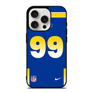 LOS ANGELES RAMS AARON DONALD 99 NFL NIKE iPhone 15 Pro Case Cover LOS ANGELES RAMS AARON DONALD 99 NFL NIKE iPhone 15 Pro Case Cover