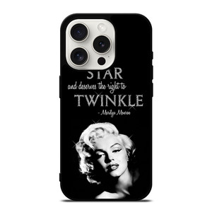 MARILYN MONROE BLACK QUOTES iPhone 15 Pro Case Cover MARILYN MONROE BLACK QUOTES iPhone 15 Pro Case Cover