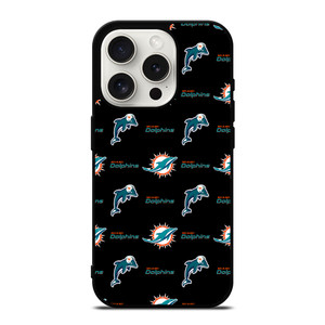 MIAMI DOLPHINS FOOTBALL PATTERN iPhone 15 Pro Case Cover