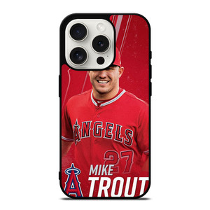 MIKE TROUT LOS ANGELES ANGELS BASEBALL 2 iPhone 15 Pro Case Cover