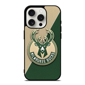 MILWAUKEE BUCKS NBA BASKETBALL LOGO iPhone 15 Pro Case Cover