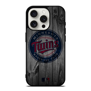 MINNESOTA TWINS BASEBALL MLB WOOD LOGO iPhone 15 Pro Case Cover MINNESOTA TWINS BASEBALL MLB WOOD LOGO iPhone 15 Pro Case Cover