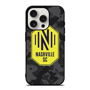 NASHVILLE SC MLS BLACK CAMO iPhone 15 Pro Case Cover