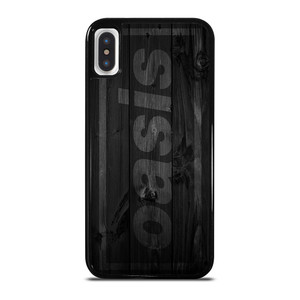 OASIS ROCK BAND WOODEN LOGO iPhone X / XS Case Cover OASIS ROCK BAND WOODEN LOGO iPhone X / XS Case Cover