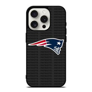 NEW ENGLAND PATRIOTS FOOTBALL TEXT iPhone 15 Pro Case Cover