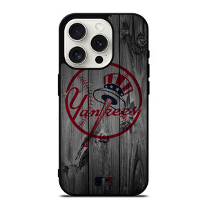 NEW YORK YANKEES BASEBALL MLB WOOD LOGO iPhone 15 Pro Case Cover NEW YORK YANKEES BASEBALL MLB WOOD LOGO iPhone 15 Pro Case Cover