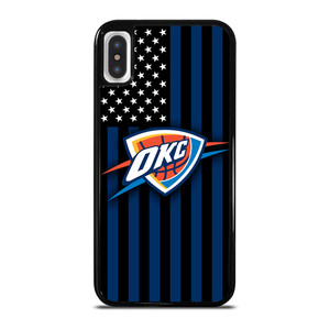 OKLAHOMA CITY THUNDERS NBA USA FLAG iPhone X / XS Case Cover
